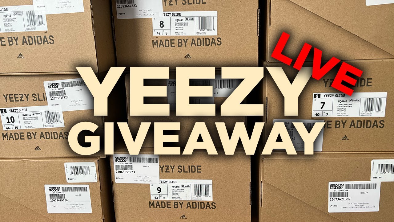 YEEZY GIVEAWAY Livestream! Tune in on WhatNot!