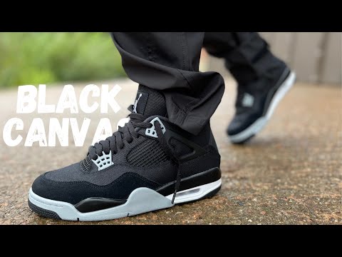 They Did It AGAIN! Jordan 4 Black Canvas Review & On Foot