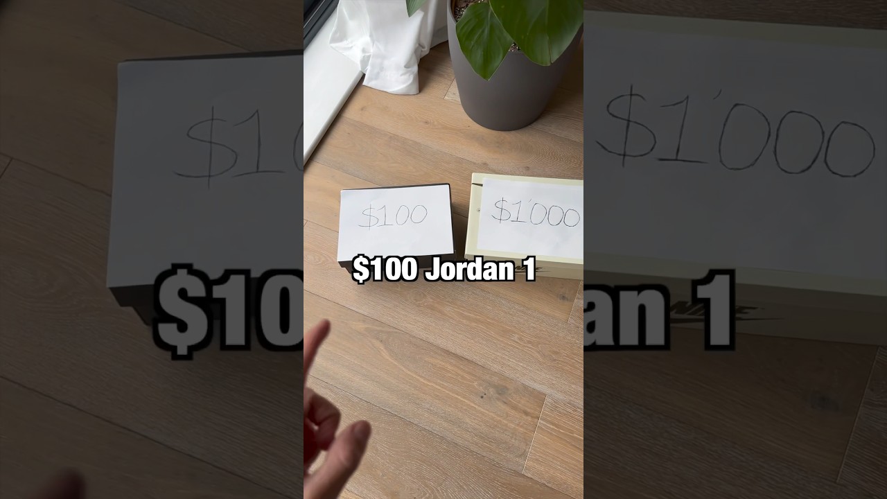 $100 Jordan 1 vs $1000 Jordan 1